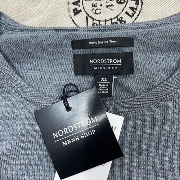 NORDSTROM MEN'S SHOP Crewneck Merino Wool Sweater - Picture 5 of 6